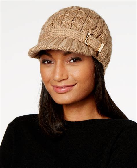 michael kors blue knit cap